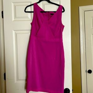 Ann Taylor pink dress with cross material in bust area